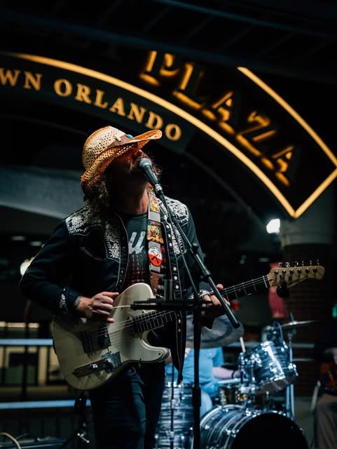 Live performance at Wall Street Plaza